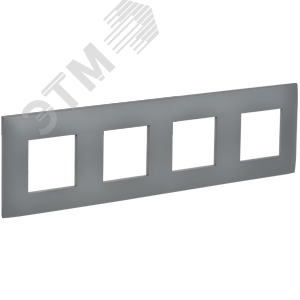 SK-M42-K03 Skandy Рамка 4 поста, серая (уп.10шт.) IEK® (Китай) SK-M42-K03 - фото 633237