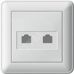 RSI-251KK5E-18 Wessen 59 Розетка компьютерная RJ45, 2 гнезда,в сборе, белая (уп.10шт.) Schneider Electric RSI-251KK5E-18 - фото 633539