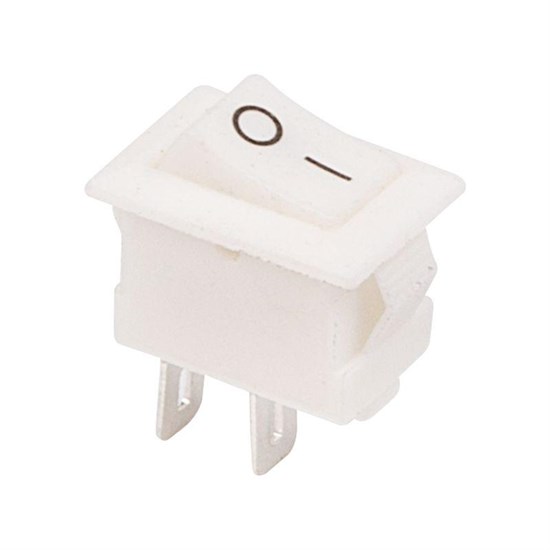 FD 36-2012 Выключатель клавишный прямоугольный 250V 3А (2с) ON-OFF белый (RWB-101) REXANT (Китай) FD 36-2012 - фото 633631