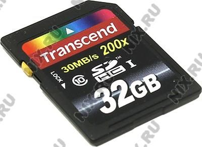 TS32GSDHC10 Карта памяти SDHC Memory Card 32Gb Class10 Transcend TS32GSDHC10 - фото 633666