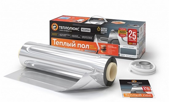 Alumia 750Вт - 5,0м² Ультратонкий нагревательный мат на фольге "Теплолюкс" Alumia 750Вт - 5,0 - фото 633714