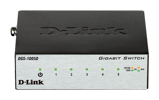 DGS-1005D/H2B неуправляемый коммутатор 5-port UTP 10/100/1000Mbps Auto-sensing, Stand-alone DGS-1005D/H2B - фото 633847