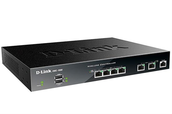 DWC-1000/C1A Беспроводной контроллер с 6 портами 10/100/1000Base-T и 2 USB-портами D-Link DWC-1000/C1A - фото 633881