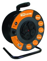 SQ1301-0543 Удлинитель силовой УКз16-004 (IP44 4 места/50м ПВС 3х1,5) TDM SQ1301-0543 - фото 633937