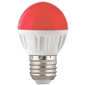 K7CR40ELB Ecola globe LED color 4,0W G45 220V E27 Red Лампа св/д шар красная (уп.10/100шт.) K7CR40ELB - фото 633990