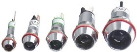 XD22-6-G-12VDC Светодиод с держателем зеленый 6мм 12VDC IP65 Yueqing Daier Electron Co., Ltd.Yueqin XD22-6-G-12VDC - фото 634026