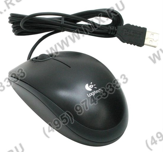 Мышь Logitech B110 Optical Black USB  910-001246 - фото 634224