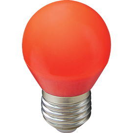 K7CR50ELB Ecola globe LED color 5,0W G45 220V E27 Red шар Красный матовая колба 77x45 K7CR50ELB - фото 634312