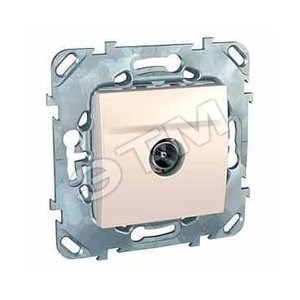 MGU5.462.25ZD Unica Розетка TV 1 гнездо, бежевая (уп.10шт.) Schneider Electric MGU5.462.25ZD - фото 634328