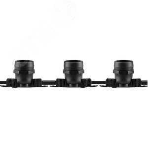 29880 CL25-25 Гирлянда 230V 100 E27 черный, шаг 25cm, IP 65, 25м +1,5м шнур FERON (Китай) 29880 - фото 634417