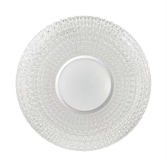 2048/DL PALE SN 049 Светильник пластик/белый/прозрачный/хром LED 48Вт 3000-6300K Ø420 IP43 пульт ДУ VISMA SONEX 2048/DL - фото 634435
