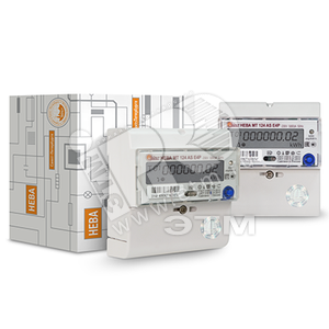 НЕВА 124 ЭЛ.СЧ-К 1-фазный, многотарифный AS OP 5-60А T4 D на DIN-рейку 220B ЖКИ 6105277 - фото 634543