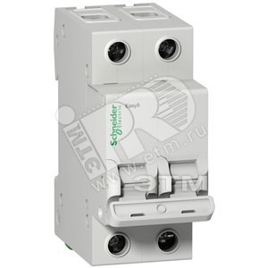 EZ9F34250 Easy 9 Выключатель автоматический 2п 50A C 4.5кА (уп.6шт.) Schneider Electric EZ9F34250 - фото 634548