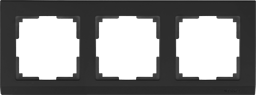 W0031808/WL04-Frame-03-black Stark Рамка на 3 поста черная (уп.10шт.) Werkel™ a050925-1 - фото 634597