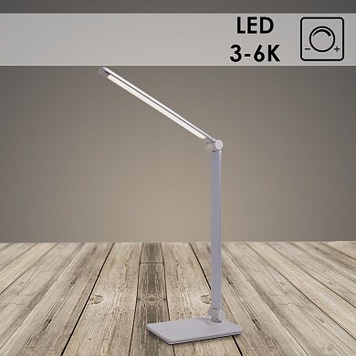 084 BK+SL LED Светильник настольный черный/серебро Росток  988009522 - фото 634824