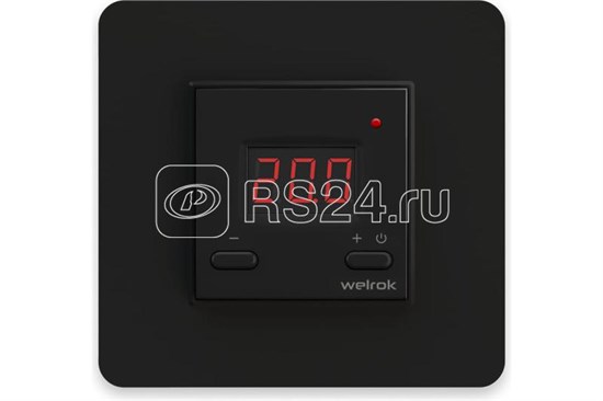 Welrok st bk Терморегулятор встраиваемый, цифровой, черный Welrok (Россия) Welrok st bk - фото 634842