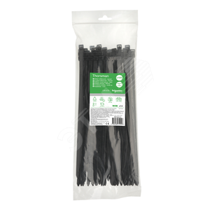 IMT46270 Multifix Thorsman Стяжка P6.6 стандартная, черная устойчивая к УФ-излучению, 7,6х300мм (уп.100шт.) Schneider Electric IMT46270 - фото 634843