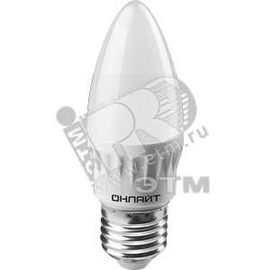 61960 OLL-C37-10-230-4K-E27-FR ОНЛАЙТ Лампа светодиодная 10W 4000K 230V E27 (уп.100шт.) Navigator 61960 OLL-C37-10-230-4K-E27-FR - фото 634852