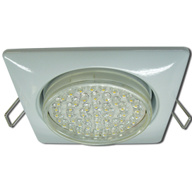 FW53S4ECB Ecola GX53 H4 Square Светильник встраиваемый, белый (уп.10/50шт.) FW53S4ECB - фото 634984