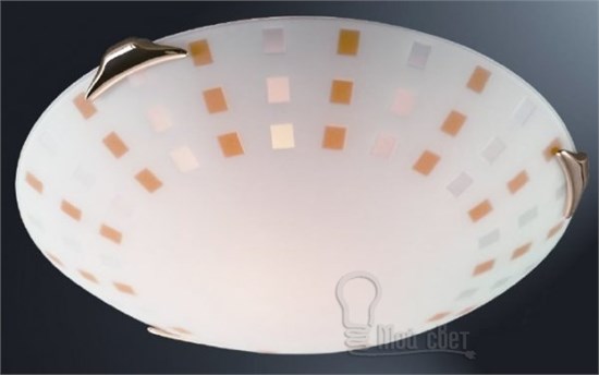 163/K SN16 084 золото Н/п светильник E27 2*60W 220V Quadro ambra SONEX 163/К - фото 634997