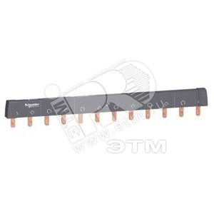A9XPH212 Шина гребенчатая 2п 12 модулей 18мм 100А разрезаемая (уп.5шт.) Schneider Electric A9XPH212 - фото 635101