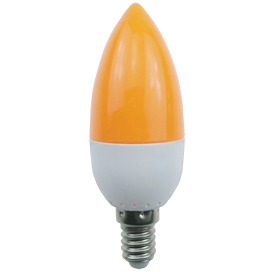 C4TY26ELB Ecola candle LED color 2,6W 220V E14 Yellow Лампа св/д свеча желтая (уп.100шт.) C4TY26ELB - фото 635223