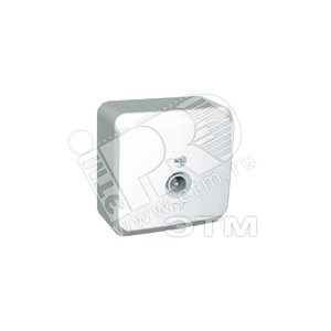 TVA-002B ЭТЮД РОЗЕТКА ТЕЛЕВИЗИОННАЯ TV 0,7DB, КОННЕКТОР, БЕЛАЯ TVA-002B - фото 635253
