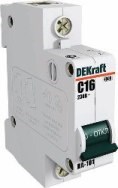 11050DEK ВА101-1P-002A-C Выключатель автоматический 1п 2A C 4.5кА (уп.12шт.) DEKraft (Китай) 11050DEK - фото 635257