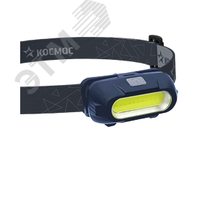 KOC514Lit 3ВтCOBLED/съемный Li-ion 18650 800mAh/ABS-пл/USB-шнур typeC Фонарь налобный аккумуляторный КОСМОС (Китай) KOC514Lit - фото 635520