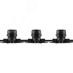 29881 CL50-50 230V 100 E27 черный, шаг 50cm, IP65, 50м +1,5м шнур Гирлянда белт-лайт FERON (Китай) 29881 - фото 635662