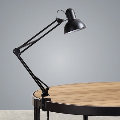 MRC-101 Свет-к настольный E27 60W, красный, на струбцине, Росток 987686196 - фото 635784