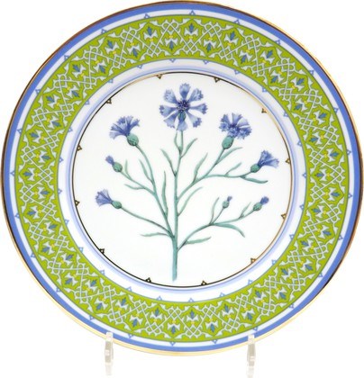 81.32667.00.1 Тарелка декоративная в подарочной упаковке 270 мм, форма Европейская, рисунок Небесно-голубой василек, АО "Императорский фарфоровый за" 81.32667.00.1 - фото 635861