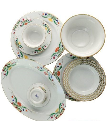 81.25797.00.1 Сервиз столовый ф. Европейская рис. Замоскворечье 6 персон 23 предмета, АО "Императорский фарфоровый завод" 81.25797.00.1 - фото 635862