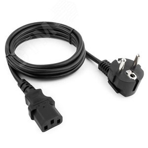 R5CORDS320 Кабель питания DKC, Sсhuko - IEC320 C13, 2,0м, 3х1,5мм ДКС R5CORDS320 - фото 635875