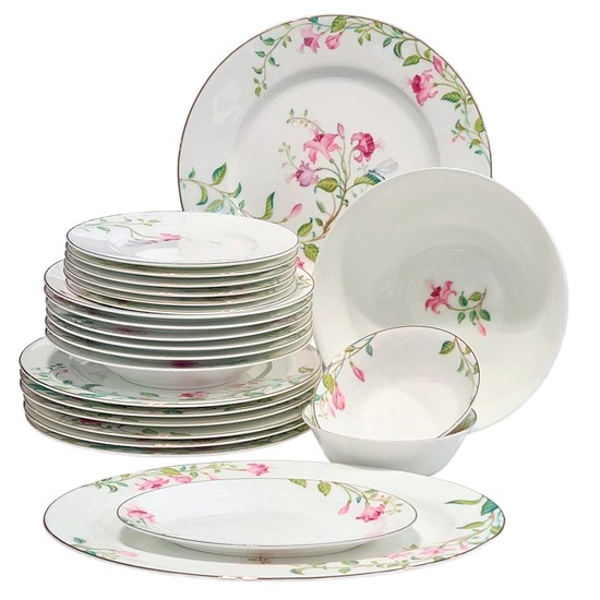 81.30686.00.1 Сервиз столовый ф. Премиум рис. Сад мечты, 6/24 предмета, АО "Императорский фарфоровый завод" 81.30686.00.1 - фото 635907