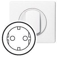 68131 Celiane Лицевая панель розетки 2К+З нем. стандарта Кат. № 067153/61 белая (уп.10шт.) LEGRAND 68131 - фото 635998