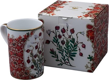 81.34281.00.1 Бокал ИФЗ Соло, Клюква заповедная, 400мл, подарочная упаковка, фарфор 81.34281.00.1 - фото 636044