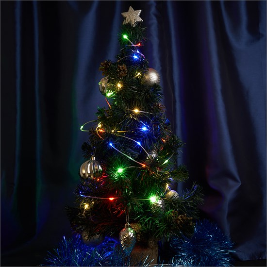 48618 CL577 230V 50 LED 5м, мультиколор, IP20, шнур 3м Гирлянда линейная Роса FERON (Китай) 48618 - фото 636176