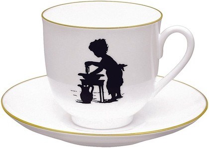 81.15708.00.1 Чайная пара ИФЗ Ландыш, Умывание, костяной фарфор 81.15708.00.1 - фото 636243