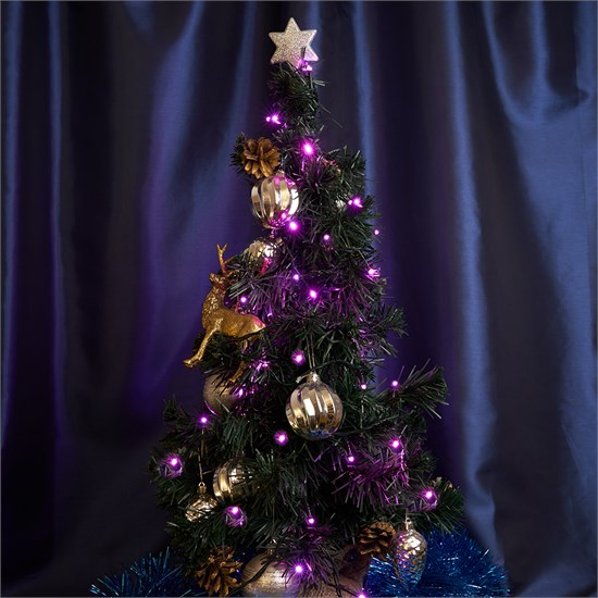 32308 CL05 230V 100 LED 10м, розовый, IP20, шнур 3м Гирлянда линейная FERON (Китай) 32308 - фото 636250