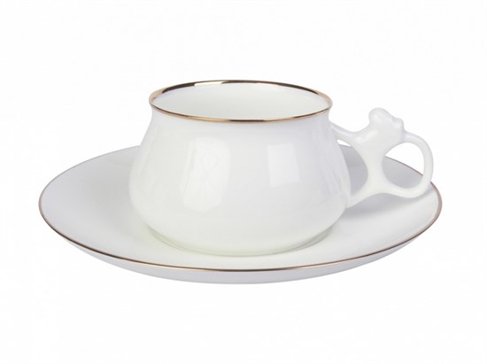 81.16744.00.1 Чашка с блюдцем кофейная ф. Билибина рис. Золотой кантик, ИФЗ 81.16744.00.1 - фото 636262