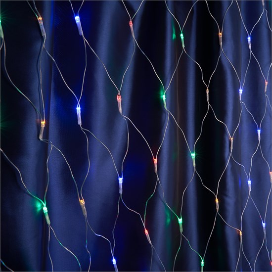 32354 CL70 230V 160 LED мультиколор, 1,5*1,5м, IP20 , сетевой шнур 3м в комплекте Гирлянда - сеть FERON (Китай) 32354 - фото 636263