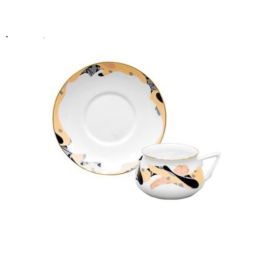 81.16132.00.1 Чашка с блюдцем кофейная ф. Билибина 1 рис. Карамель, ИФЗ 81.16132.00.1 - фото 636266