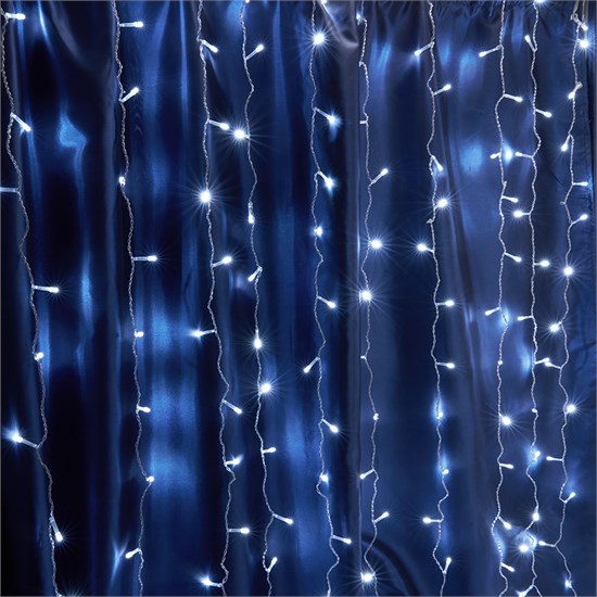 32334 CL20 230V 240 LED 2*2м, 5000K, IP44, сетевой шнур 3м Гирлянда - занавес FERON (Китай) 32334 - фото 636269