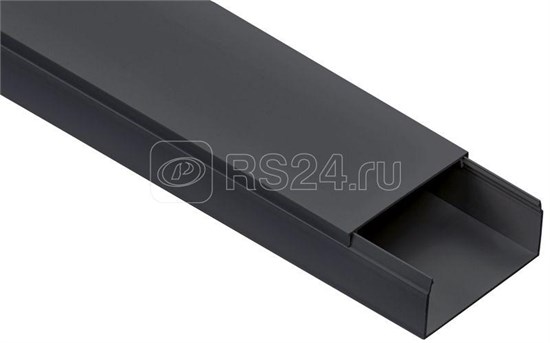 EL-KK10-080-040-1-K02 ELECOR ЧЕРНЫЙ Кабель-канал 80х40мм (уп.10м.) IEK® (Китай) EL-KK10-080-040-1-K02 - фото 636276