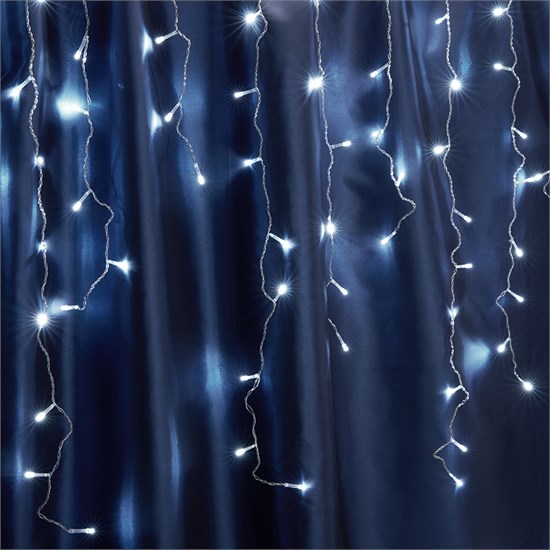 32344 CL22 230V 200 LED 5000K, статичная, длина 4,5м, IP44, сетевой шнур 3м в комплекте Гирлянда бахрома FERON (Китай) 32344 - фото 636278