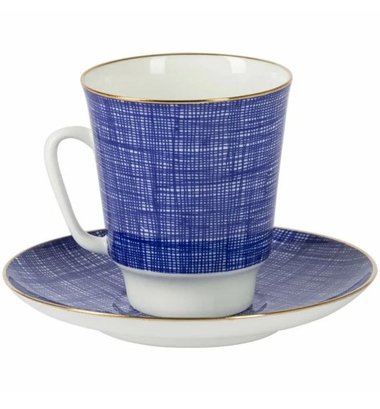 81.27359.00.1 Чашка с блюдцем кофейная ф. Майская рис. Silk, ИФЗ 81.27359.00.1 - фото 636330