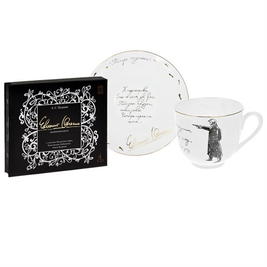 81.22811.00.1 Набор кофейный ИФЗ Ландыш, Дуэль, подарочный, 4CD, костяной фарфор, ИФЗ 81.22811.00.1 - фото 636339