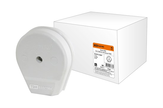 SQ1812-0007 Вилка ВШ 32А 250В 2Р+РЕ белый (уп.6/72шт.) TDM SQ1812-0007 - фото 636341