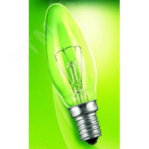 8109009 Favor ДС 230-40 Е14 CLASSIC B 40W E14 230V B35 CL Лампа накаливания свеча прозрачная (уп.100шт.) Калашниково (Россия) 8109009 - фото 636533